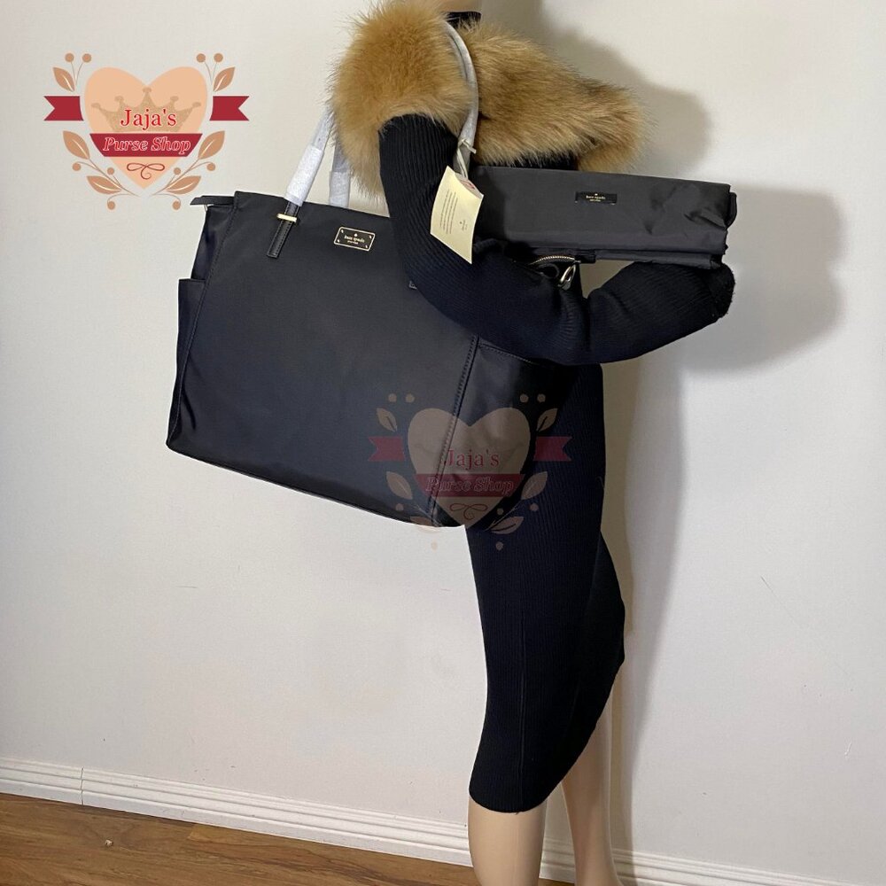 ❤️Kate Spade Nylon W/ PVC Leather Diaper Bag❤️ - Picture 14 of 17